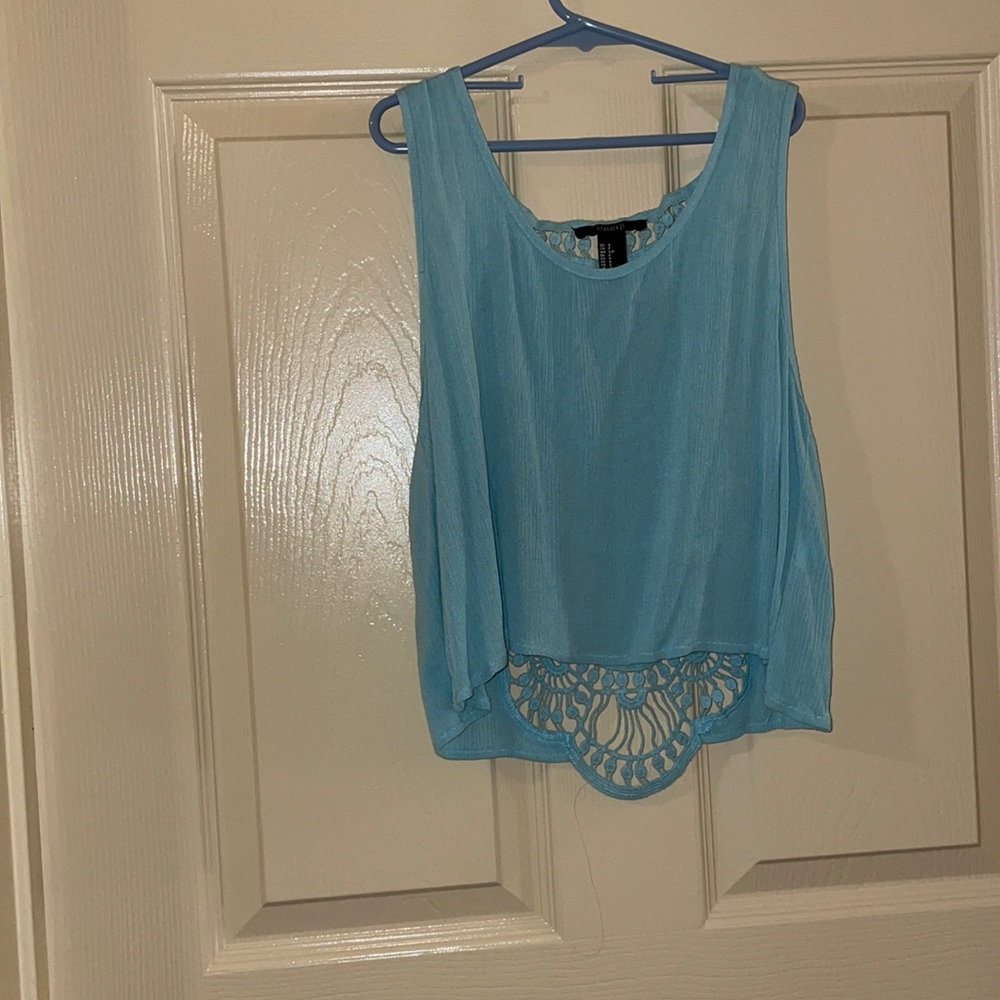 Blue Lace Top
